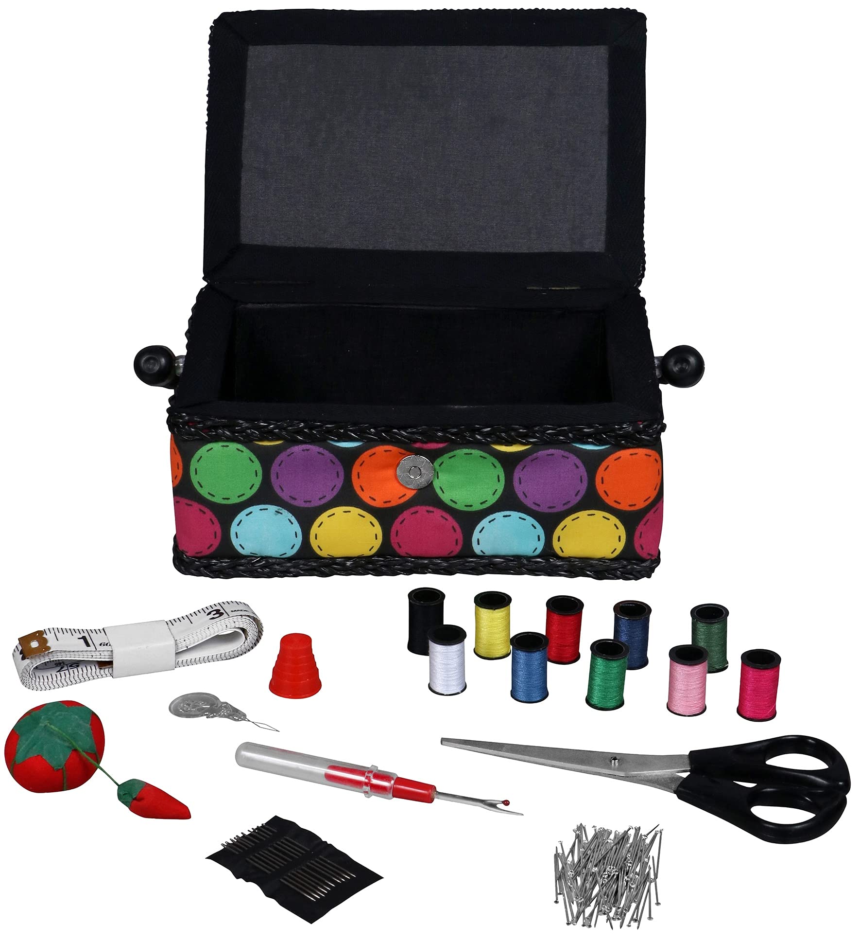Amazon.com: SINGER Polka Dot Small Sewing Basket with Sewing